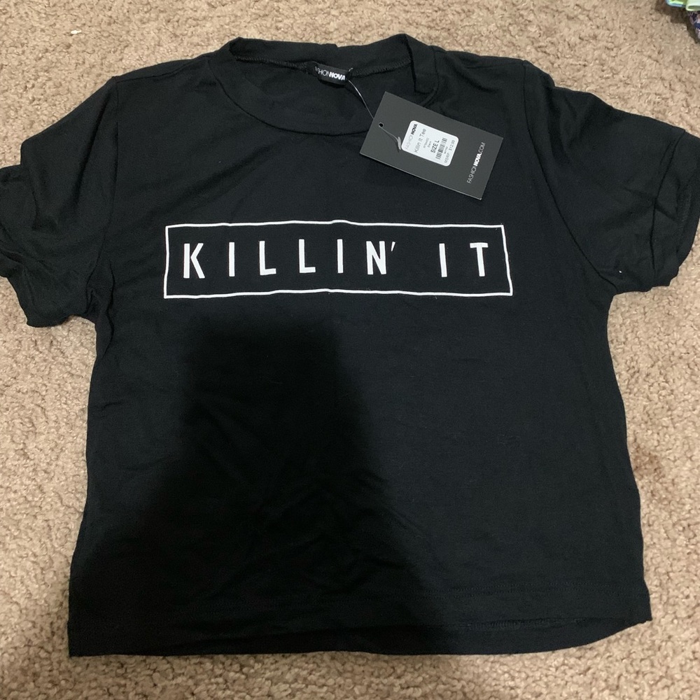 NWT Killin It Crop